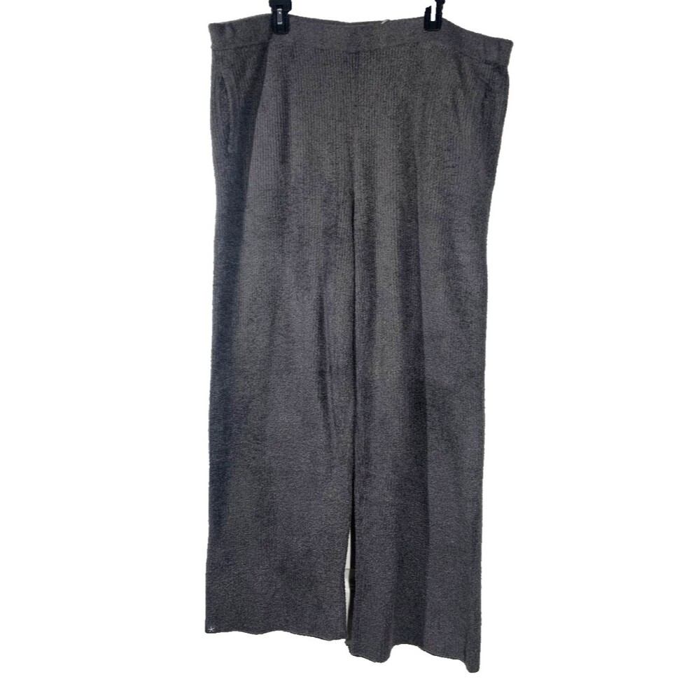Barefoot Dreams CozyChic Lite Welt Pocket Ribbed Pant Carbon Size 2X